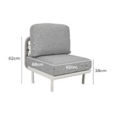Ever Dreaming Living 5 Seater Guillaume Outdoor Modular Lounge Set