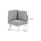 Ever Dreaming Living 5 Seater Guillaume Outdoor Modular Lounge Set