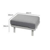 Ever Dreaming Living 6 Seater Meja Outdoor Modular Lounge Set