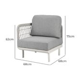 Ever Dreaming Living 6 Seater Meja Outdoor Modular Lounge Set