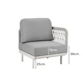 Ever Dreaming Living 6 Seater Meja Outdoor Modular Lounge Set