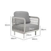 Ever Dreaming Living 6 Seater Meja Outdoor Modular Lounge Set