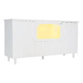 Ever Dreaming Living White Felix 2 Door Sideboard with LED
