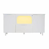 Ever Dreaming Living White Felix 2 Door Sideboard with LED