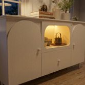 Ever Dreaming Living White Felix 2 Door Sideboard with LED