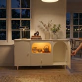 Ever Dreaming Living White Felix 2 Door Sideboard with LED