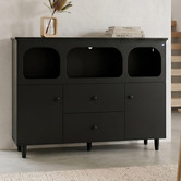 Ever Dreaming Living Black Felix 2 Door Sideboard with LED