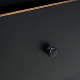 Ever Dreaming Living Black Felix 2 Door Sideboard with LED