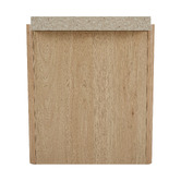 Ever Dreaming Living Sally Travertine-Look Side Table