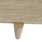 Ever Dreaming Living Sally Travertine-Look Coffee Table