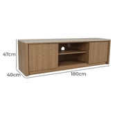 Ever Dreaming Living Sadie Travertine-Look Entertainment Unit