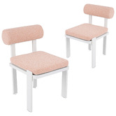 Ever Dreaming Living Davion Boucle Outdoor Dining Chairs