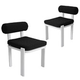 Ever Dreaming Living Davion Boucle Outdoor Dining Chairs