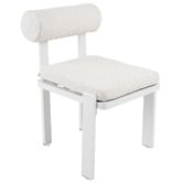Ever Dreaming Living Davion Boucle Outdoor Dining Chairs