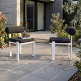Ever Dreaming Living Davion Boucle Outdoor Dining Chairs