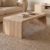 Ever Dreaming Living Palmera Travertine-Look Coffee Table