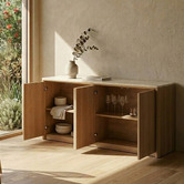 Ever Dreaming Living Lillian Travertine-Look Sideboard