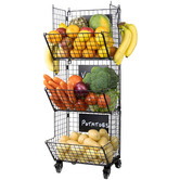 Decor Traders 3 Tier Colton Wall Mounted Storage Baskets