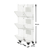 Decor Traders 3 Tier Colton Wall Mounted Storage Baskets