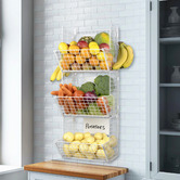 Decor Traders 3 Tier Colton Wall Mounted Storage Baskets