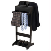 Decor Traders Black Debonair Valet Stand