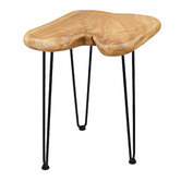 Decor Traders Copeland 52.5cm Fir Wood &amp; Iron Side Table