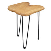 Decor Traders Copeland 52.5cm Fir Wood &amp; Iron Side Table