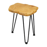Decor Traders Copeland 44cm Fir Wood &amp; Iron Side Table