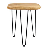 Decor Traders Copeland 52.5cm Fir Wood &amp; Iron Side Table