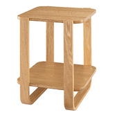 Decor Traders Amina Two-Tier Wooden Side Table