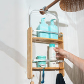 Decor Traders 2 Tier Tyler Bamboo Shower Caddy