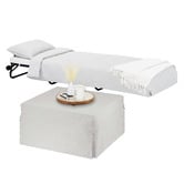 Decor Traders Foldlux Convertible Ottoman Sofa Bed with Castors &amp; Slipcover