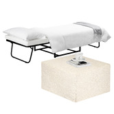 Decor Traders Foldlux Convertible Ottoman Folding Bed with Slipcover