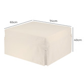 Decor Traders Foldlux Convertible Ottoman Sofa Bed with Castors &amp; Slipcover