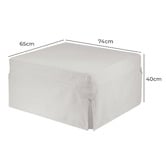 Decor Traders Foldlux Convertible Ottoman Sofa Bed with Castors &amp; Slipcover