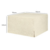Decor Traders Foldlux Convertible Ottoman Folding Bed with Slipcover