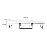 Decor Traders Foldlux Convertible Ottoman Folding Bed with Slipcover
