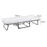 Decor Traders Foldlux Convertible Ottoman Sofa Bed with Slipcover