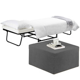 Decor Traders Foldlux Convertible Ottoman Sofa Bed with Slipcover