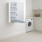 Decor Traders Finn Wall Mounted Ironing Board Cabinet with Mirror