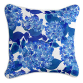 Capeview Interiors Blooming Hydrangeas Antonella Linen-Blend Cushion Cover