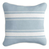 Capeview Interiors French Stripe Square Linen-Blend Cushion Cover