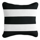 Capeview Interiors Classic Stripe Linen-Blend Cushion Cover