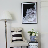Capeview Interiors Classic Stripe Linen-Blend Cushion Cover