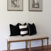 Capeview Interiors Classic Stripe Linen-Blend Cushion Cover