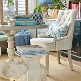 Capeview Interiors Elizabeth Rectangular Linen-Blend Cushion Cover