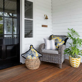 Capeview Interiors Classic Stripe Linen-Blend Cushion Cover