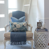 Capeview Interiors Elizabeth Rectangular Linen-Blend Cushion Cover