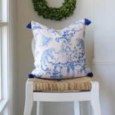 Capeview Interiors Cheeky Monkeys 2 Linen-Blend Cushion Cover