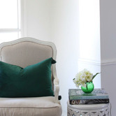 Capeview Interiors Emerald Tasselled Velvet Cushion Cover